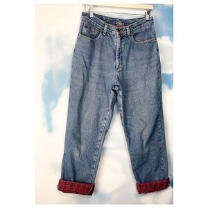 L.L. Bean “Double L” flannel lined relaxed fit jeans